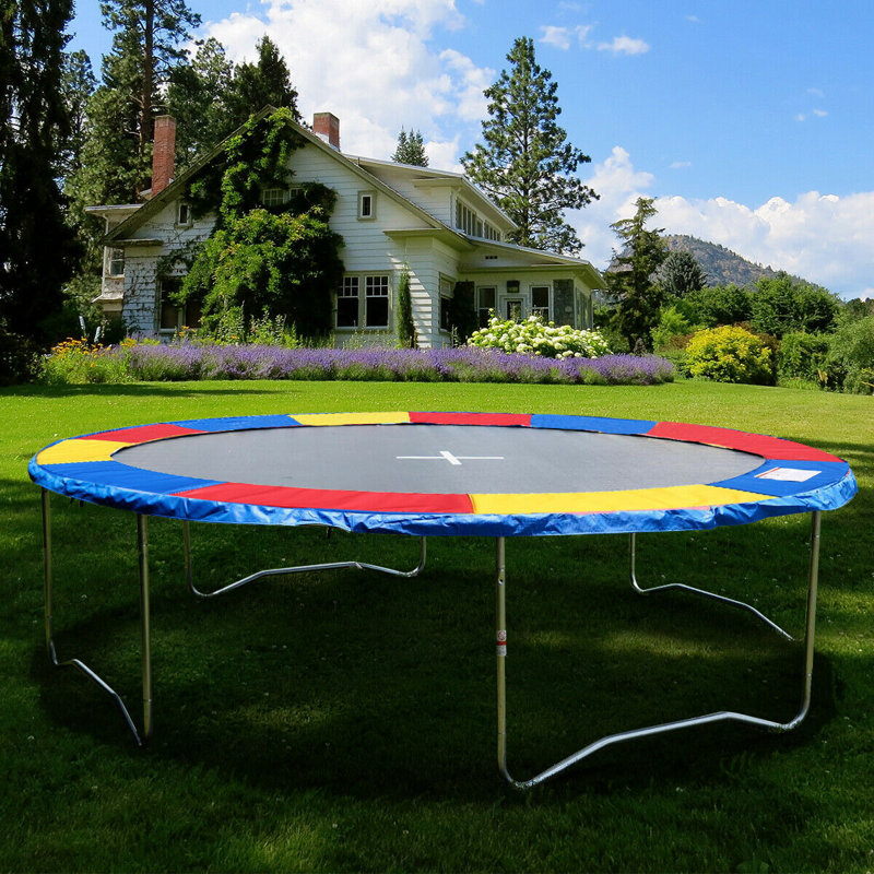 Gymax 15 Ft Trampoline Safety Pad Spring Cover Frame Replacement Multi Colour Reviews Wayfair Canada